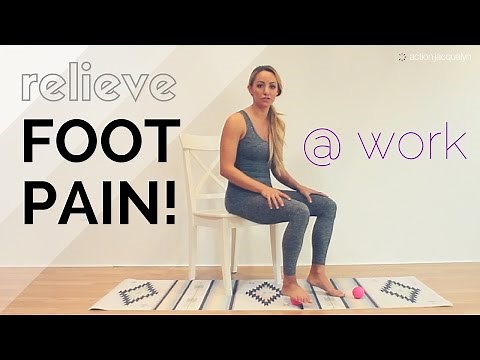 {How To} Yoga Stretches to relieve foot arch pain on bottom of foot {GetStretchy.net}
