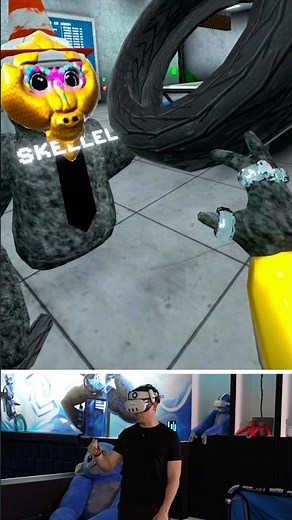 Noob teaches me how to play MY game SCARY BABOON!! #vr #virtualreality #scarybaboon #gorillatag