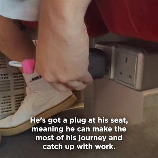 This is Joe. Joe booked with LNER, comfy seat, hot drink, no traffic in sight. This could be you... or you could be stuck honking in a jam. 🚄➡️🚗🚫 #LNER | London North Eastern Railway