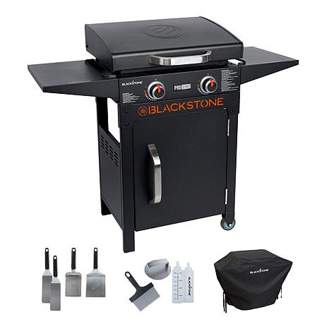 Blackstone 22" Pro Series Dual Burner Griddle w/Cover & 8pc Tool Kit | HSN