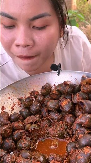 Wow so yummy snail fried , snails recipe #shorts #short #food