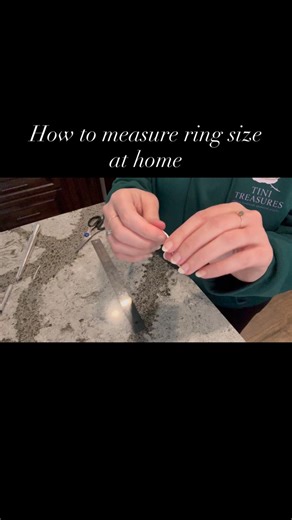 Tini Treasures | How to Measure Your Ring Size at Home 💍 One question I’m asked often is how to measure your ring size at home. There are a few different... | Instagram