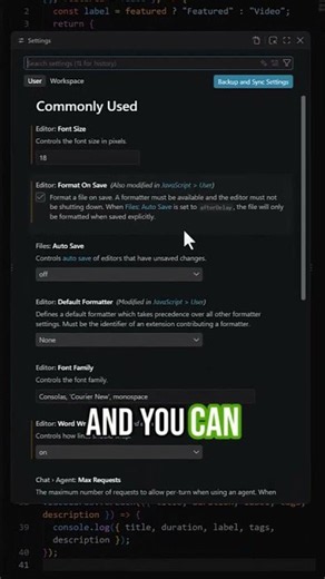 Formatting code is SO much easier with the Prettier extension ✨