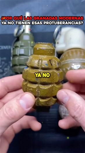 ¿Por qué las granadas modernas ya no tienen esas protuberancias por fuera? 💣 #militar #curiosidad