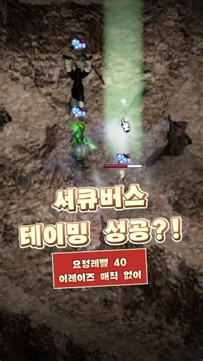 요정레벨40! 이레이즈 매직 없이 서큐 테이밍 성공?!