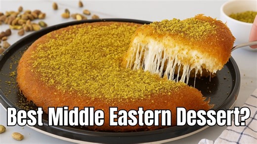 295K views · 1.3K reactions | Learn how to make the best Middle Eastern dessert, Knafeh (also known as Kunafa, kanafeh, kenafeh)  | The Cooking Foodie | Facebook