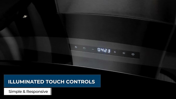 Cosmo 30 in. Vista Collection 380 CFM Ducted Wall Mount Range Hood, Touch Controls, LED Lights, Stainless Steel COS-668AS750