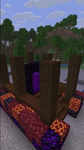 かっこいいネザーゲートの作り方 #マイクラ #マインクラフト建築 #マインクラフト #minecraft