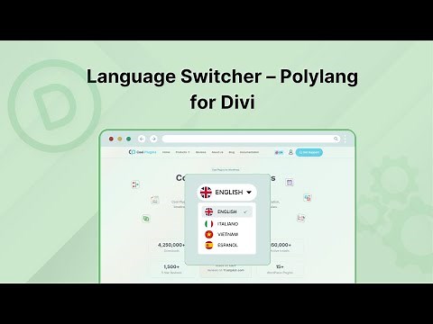 Language Switcher for polylang & Divi