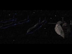 The sound of Separatist Droid Navy ship engines.