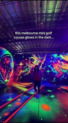 meet melbourne’s newest 3D glow-in-the-dark mini golf experience: Glow and Putt Minigolf ⛳✨ 📍 West