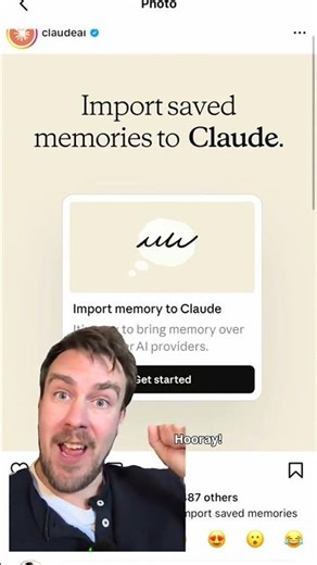 Anthropic coming in with a killer play - allowing people to import memories from other AIs