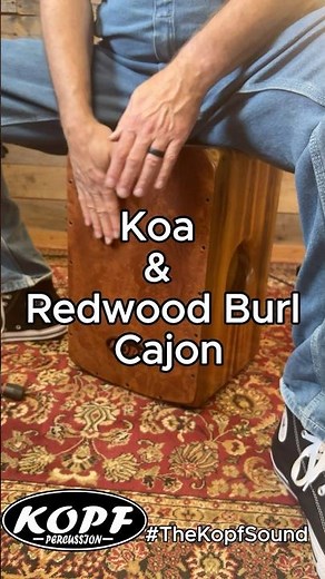 Koa & Redwood Burl Cajon Sound Demo