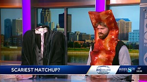 6.4K views · 25 reactions | With such important matchups today, the #Cyclones and #Hawkeyes might be SCARED to lose. But you ought to be scared of Blake "The Headless Talking Head" Clark and John "Floyd of" Waggoner! Watch this week's Big College Kickoff Analyst segment...if you dare. KCCI | Scott Reister KCCI | Facebook