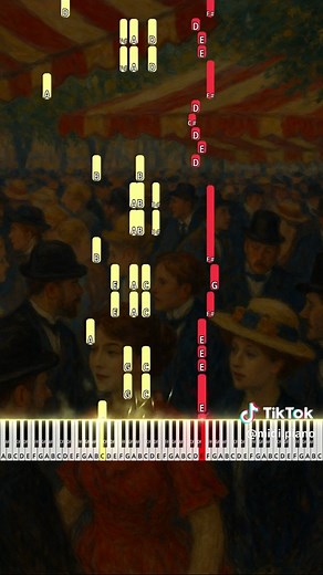 La foule - Tutoriel de Piano Intermédiaire
