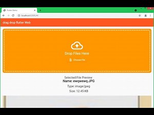 flutter web file chooser drag&Drop filepicker file chooser