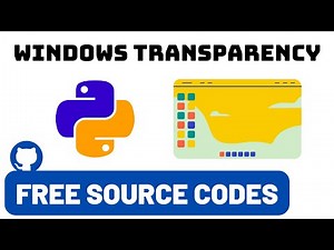 How To Change Transparency Of Desktop App? - Python Tkinter GUI