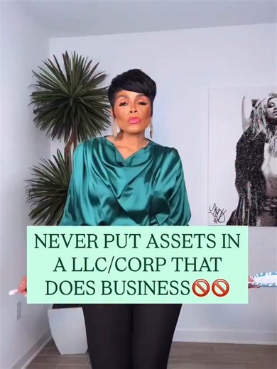 PROTECT YOUR ASSETS✅✅ . Back in 2006, my first job out of law school was for a tax & asset protection firm. I flew 4 days a week to different corporations advising them on how to “properly structure” their business to PROTECT their assets by using Holding Companies🔐 Protecting your assets is KEY🔑🔑 That is why you should not do business & hold assets in the same LLC🚫🚫 . Something WILL go wrong in business. 🚫employees will make mistakes 🚫contract disputes You want to ensure you and your ass