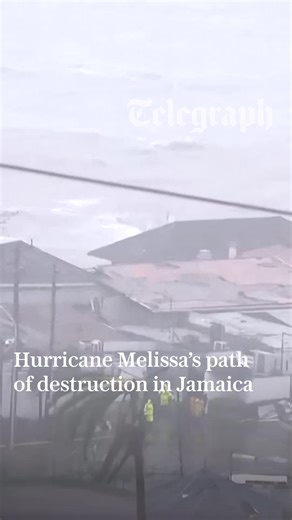 🚨 Jamaica’s prime minister warns island is a ‘disaster area’ after Hurricane Melissa The storm, one of the most powerful hurricanes on record, made landfall on Tuesday afternoon Follow the latest updates ⬇️ https://telegraph.co.uk/world-news/2025/10/29/hurricane-melissa-jamaica-cuba-damage-latest-news/ | The Telegraph