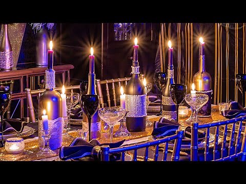 How to make wine bottle Gatsby centerpieces