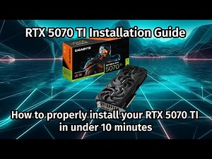 5070 TI Install guide: Everything you need to know about 12vhpwr cable and how to SAFELY install it