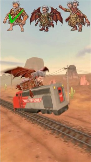 Evil Granny vs Train CHALLENGE part 3 #gmod #sfm