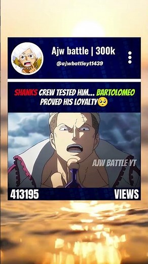 Shanks Crew Tested Him… Bartolomeo Proved His Loyalty🥺 episode 1156 #onepiece #shanks #bartolomeo