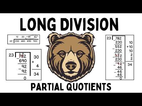 Long Division Using Partial Quotients