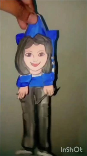 How to make paper puppet 😜😎#puppet #papercrafts #art #shorts #artist