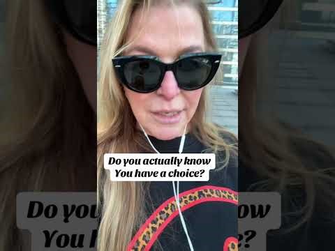 YOU DON'T HAVE TO BE AFRAID OF ANYTHING WHEN YOU KNOW ITS ALL A CHOICE