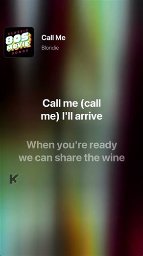 Blondie - Call Me (Lyrics) #Shorts