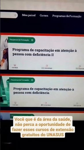 #CURSOS GRATUITOS DO UNASUS PARA VOCÊ QUE É OU PRETENDE SER UM PROFISSIONAL DA #SAÚDE