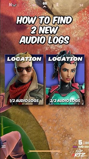HOW TO FIND 2 NEW AUDIO LOGS ON FORTNITE! #fortnite #fortniteoverride #fortniteaudiologs