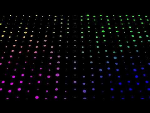 Infinite Rainbow Gradient Dots, Animated Background Color Changing Screensaver Wallpaper 5 Min Loop