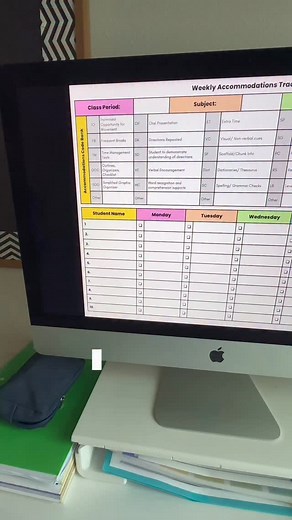 Let’s be honest, keeping up with accommodations shouldn’t feel like a full-time job on top of your actual full-time job. 😅 Whether you teach in a self-contained, ICT, or general ed setting, documenting accommodations can get messy fast. That’s why I made this Editable Weekly Accommodations Tracker — so you can stay compliant and stay sane. 💡 With: ✅ 25 preloaded accommodations to get you started ✅ An editable Canva template you can personalize ✅ A ready-to-print PDF version for quick use ✅ A c