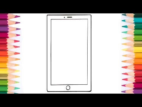 How to draw MOBILE PHONE easy