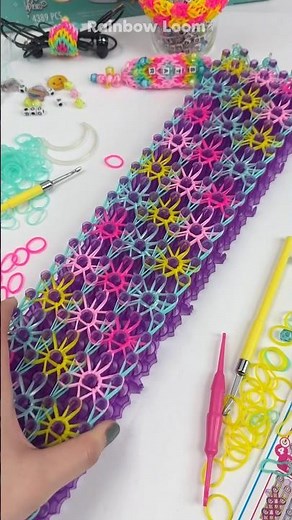 Attempting a TRIPLE Starburst bracelet using Rainbow Loom’s Loom Your Life kit from Target! #crafts
