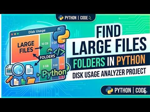 How to Find Large Files & Folders in Python | Disk Usage Analyzer Project