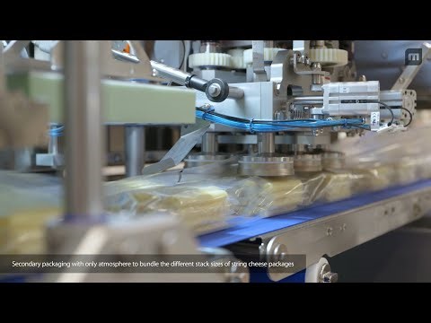 Automated Line Solution for Bulk String Cheese Packages – Individual Packages Inside a Master Pack