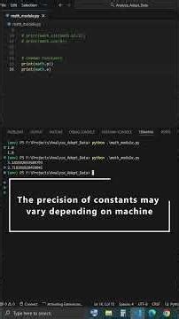 Python is all you need - math module basics
