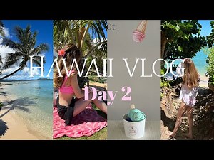 [Hawaii Vlog] 2022.10 Hawaii Day 2 My time on the East Coast 🌴/Beach/Hiking/Sweets/Shopping Mall