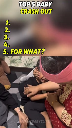 Top 5 Baby Crash Out 😡 The # 1 is so intense 🎾 #funny#angry#crashout#babiesoftiktok#fyp.mp4 | Funnybabyclipss