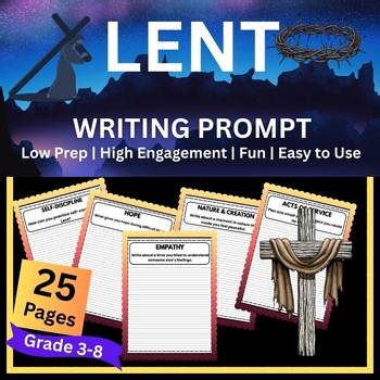 Lent Journal Prompts for Kids | Thoughtful Writing Activities, Grades 3–8