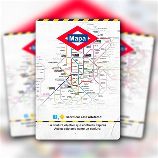 Map Token Foil for Magic: the Gathering MTG - Metro Madrid - Proxy - Etsy UK