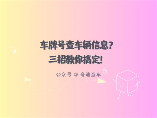 车牌号查车辆登记信息怎么查？3种常用方法，简单搞定！