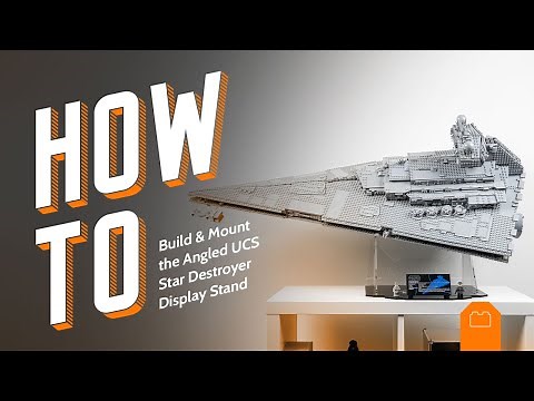How To Build & Mount the Angled LEGO Star Wars UCS Star Destroyer Display Stand