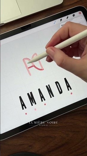 Create Stunning Name Logos with Procreate! Tattoo Ideas & Tips #tattooideas #procreate
