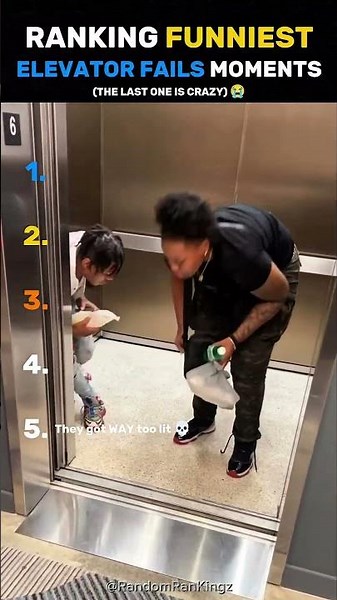 Ranking The Funniest Elevator Fails Moments 💀