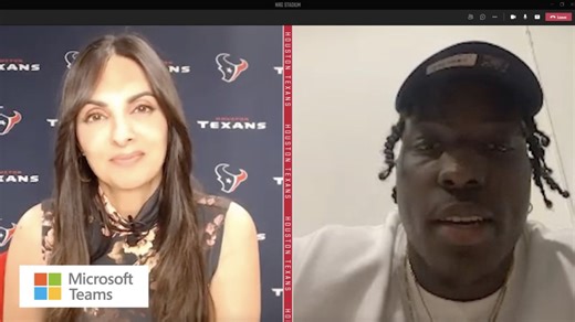 1-on-1 with Texans LB Christian Harris | Microsoft Teams
