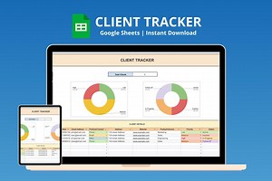 Client Tracker Spreadsheet | Client Planner | Small Business Template | CRM | Client Management - Etsy Canada
